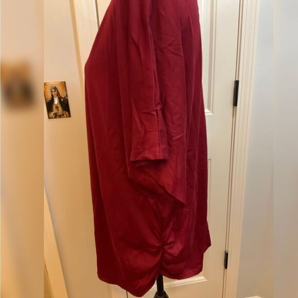 Womens Short Sleeve  Drape Loose Fit Tunic Top. SZ XXL - Picture 4 of 9